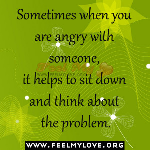 Down When You Feel Angry...
