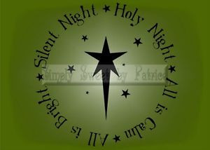 SILENT-NIGHT-CHRISTMAS-Vinyl-Wall-Saying-Lettering-Quote-Decoration ...