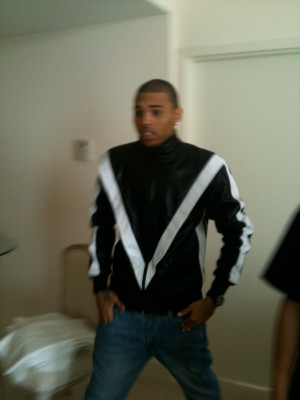 ... IN CUSTOM EXCLUSIVE GAME BLACK AND WHITE LAMB THRILLER JACKET! DOPE