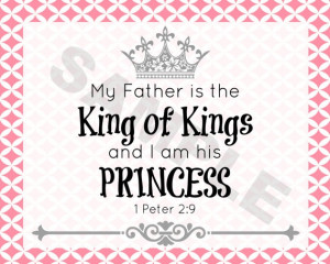 am a Princess and My Father is The King of Kings $2.00 on Etsy ...