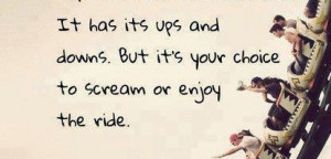 Life is like a roller coaster, it has its ups and downs : Quote About ...