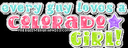 Colorado Girl Glitter Graphic