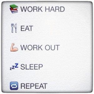 Life in emoji's.Source: Instagram user fitnessgirlmotivation