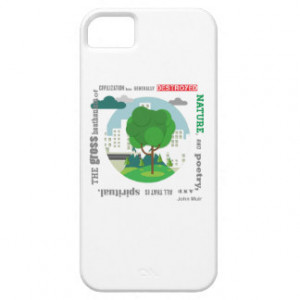 John Muir Nature Quotes iPhone 5/5S Cases