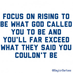 Focus on God not Haters