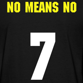 Roethlisberger No Means No Jersey T-Shirt | Trash Talkin Tshirts