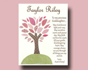 Goddaughter gift - Gift for Goddaughter - Personalized gift for ...