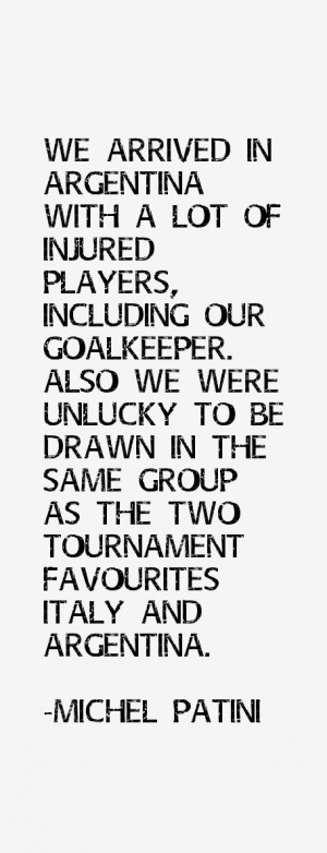 lot of injured players including our goalkeeper Also we were unlucky