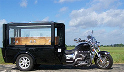 The Rocket hearse: a unique funeral vehicle for bikers