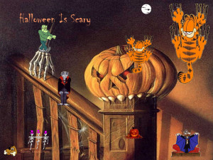 Garfield Halloween Desktop...