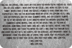 The best wedding vows ever.
