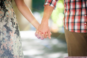 holding hands romantic couple affection