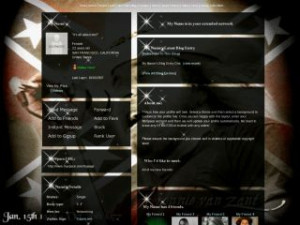 Ronnie Van Zant - Sparkle MySpace Layout Preview