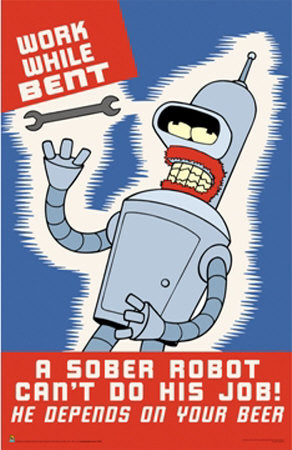 click to buy a cool Bender Futurama Cartoon Poster!