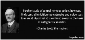 study of central nervous action, however, finds central inhibition ...