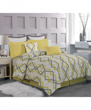 Yellow and Grey Comforter Sets