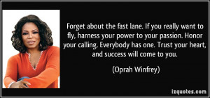 Forget about the fast lane. If you really want to fly, harness your ...