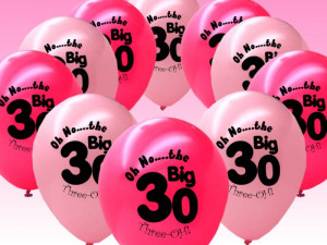 perfect for celebrating a 30th birthday these stylish balloons are a ...