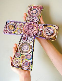 Magazine Crosses – (This would be a great, easy craft for Vacation ...