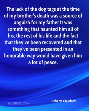 At The Time Of My Brother’s Death Was A Source Of Anguish For My ...