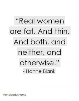 Real women, quote...