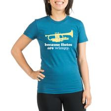 Funny Band Trumpet Quote Organic Women's Fitted T- for