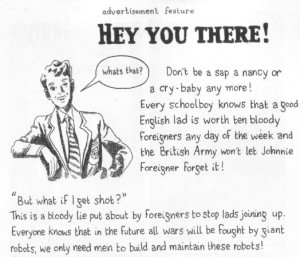 Manly Boys advice to prospective soldiers everywhere. Join up, see ...