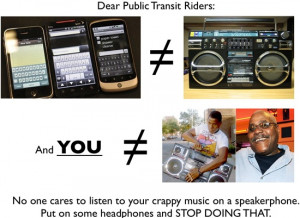 dear public transit riders