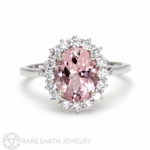 ... Conflict Free Diamonds Oval Cluster Halo Wedding RingWedding Ring