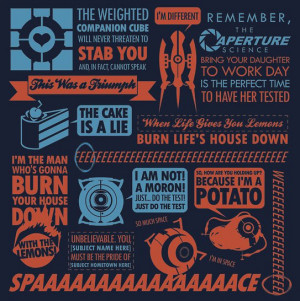 Some of the best quotes from the awesomely popular Portal video game ...
