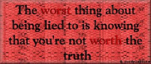 Inspiring Quotes about telling lies