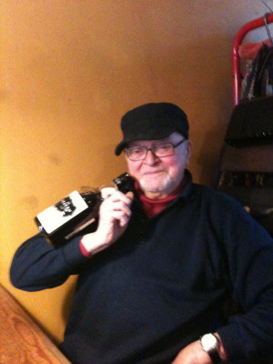 He was very taken with the label, as he is fascinated by squid