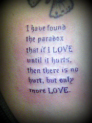More Love (undergroundtattoomd) Tags: love tattoo words maryland ...