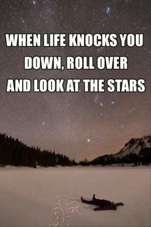 When life knocks you down...
