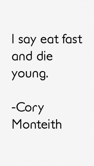 Cory Monteith Quotes & Sayings
