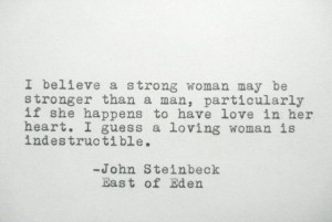 JOHN STEINBECK East of Eden Quote Made on Typewriter