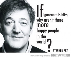 Funny photos funny Stephen Fry quote happiness