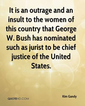 It is an outrage and an insult to the women of this country that ...