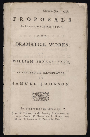 Description Proposal for Printing by Subscription The Dramatick Works ...