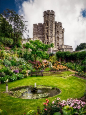 The Queen's Garden - Windsor Castle, England