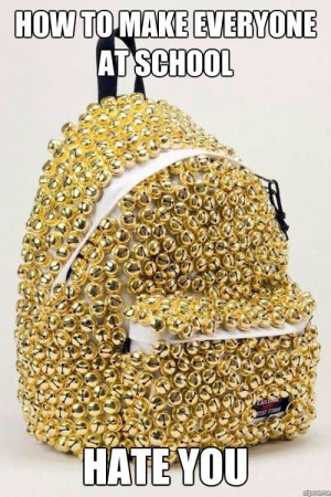 How to make everyone at school hate you – by wearing this backpack