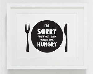 printable, kitchen digital, kitchen download,i'm sorry for what i said ...
