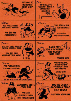 Chance Cards in Liberty City Monopoly