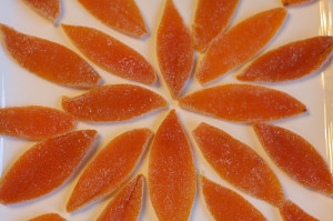 Candied Orange Peel Slices