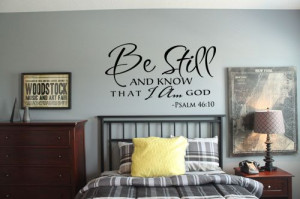 Be Still Scripture | Wall Decals