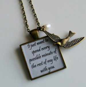 Hunger Games Peeta to Katniss quote pendant, $18.00 I just want to ...
