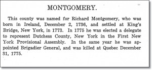 montgomery this county was named for richard montgomery who was born ...