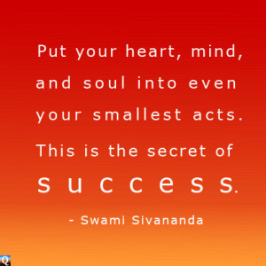 The secret of success quotes.