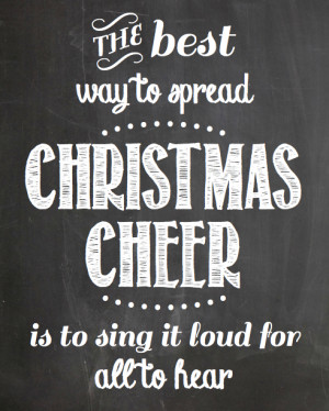Christmas Cheer Chalkboard Printable | rickabamboo.com | #elf # ...