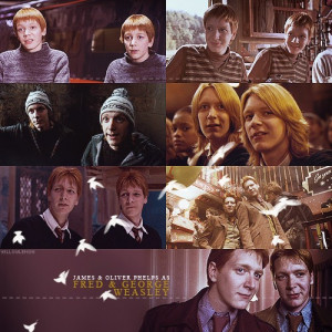 Through the years: Fred and George Weasley